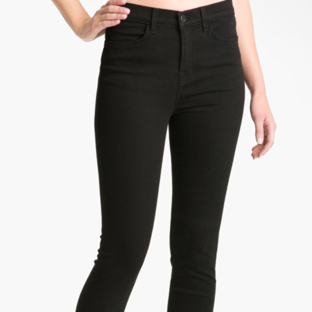J brand washed black Maria 27 frayed bottom